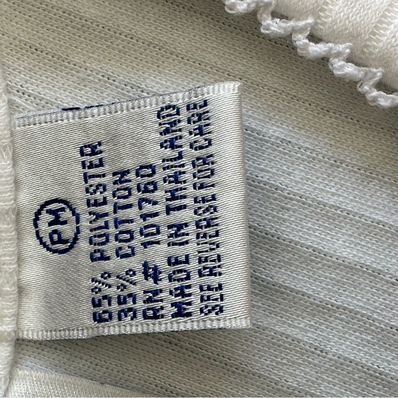 Palm Harbor White ribbed top Petite Medium - Picture 5 of 6